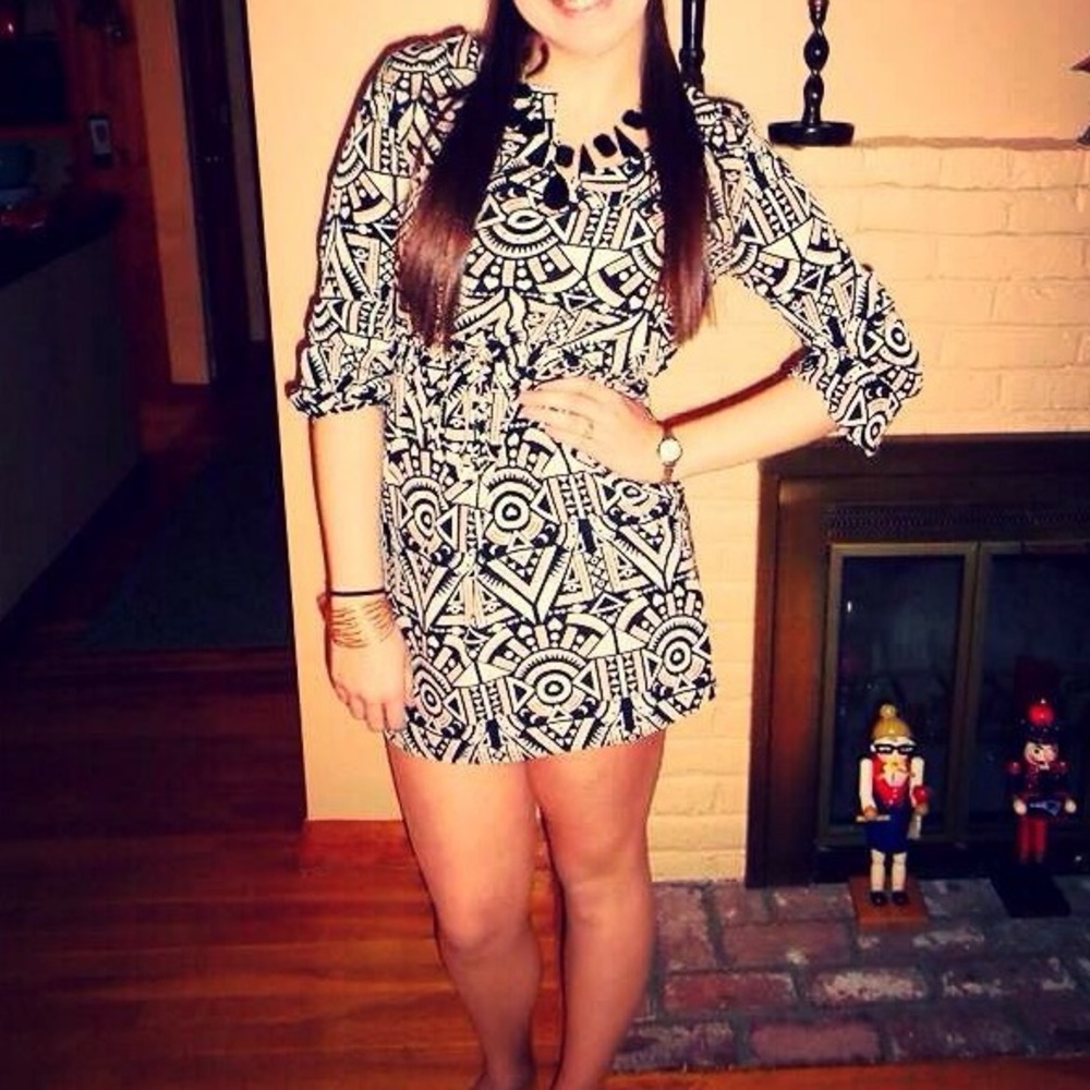 Tribal patterned dress